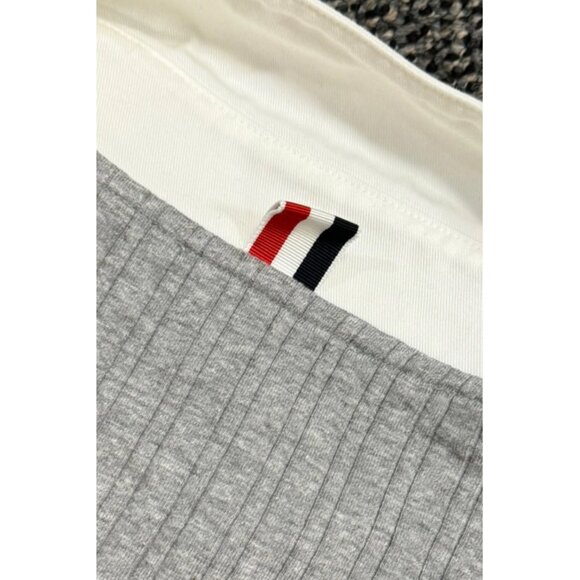 $1499 Authentic THOM BROWNE Made in JAPAN Men’s Grey Polo Sweatshirt Sz.5 - Picture 10 of 12